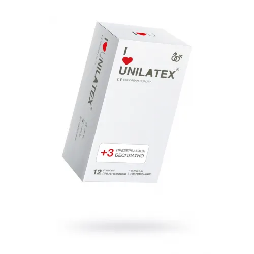 Изображение Unilatex Презервативы Unilatex Natural Ultrathin №12+3 ультратонкие
