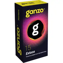 Презервативы Ganzo №15 Extase точечно-ребристые