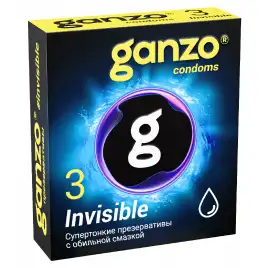 Презервативы Ganzo №3 Invisible супертонкие с обильной смазкой