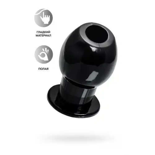 Фото TOYFA Basic Анальная втулка TOYFA Basic S, TPE, чёрный, 6 см