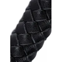 Фото PECADO B.D.S.M Кнут плетеный Pecado BDSM, натуральная кожа, черный, 65 см