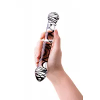 Изображение Sexus Glass Двусторонний фаллоимитатор Sexus Glass, стекло, прозрачный, 20,5 см