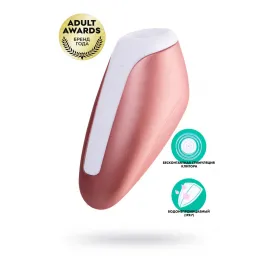 Вакуум-волновой бесконтактный стимулятор клитора Satisfyer Love Breeze, силикон, розовый, 9,5 см.