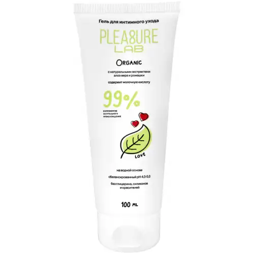 Интимный гель из натуральных компонентов Pleasure Lab Organic 100 мл — купить в Минске Фото Интимный гель из натуральных компонентов Pleasure Lab Organic 100 мл