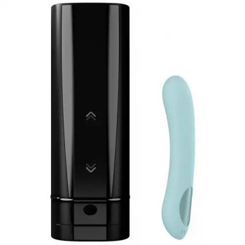 Фото  Набор для секса на расстоянии Kiiroo мастурбатор Onyx Plus и вибратор Pearl 2 Plus бирюзовый