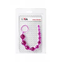 Фото TOYFA Basic Анальная цепочка TOYFA Basic, PVC, фиолетовый, 30 см