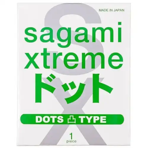 Фото Sagami, Япония Презерватив с пупырышками ультратонкий Sagami Xtreme Type-E 1 шт