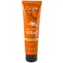 Съедобный лубрикант с возбуждающим эффектом вибрации Orgie Lube Tube Vibe Pina Colada 100 мл