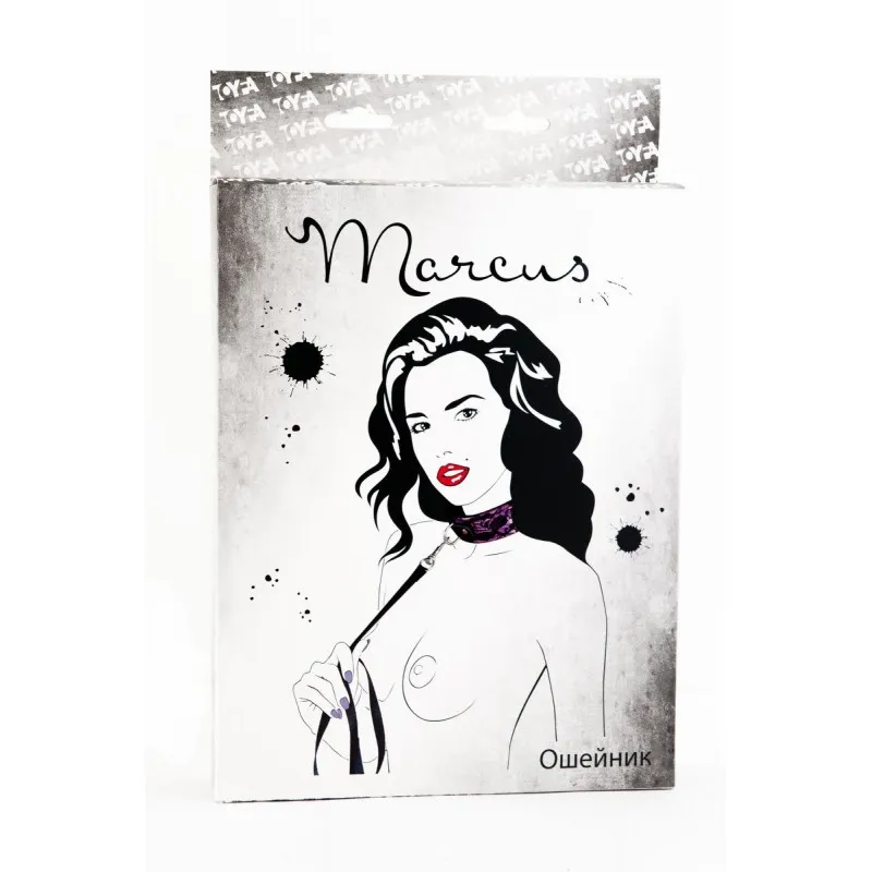 Изображение Marcus by TOYFA Кружевной ошейник TOYFA Marcus, розовый, 44,5 см