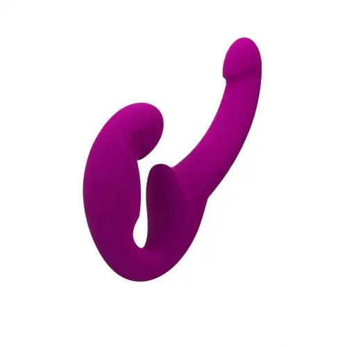 Изображение Fun Factory, Германия Анатомический безремневой страпон Fun Factory SHARE LITE, силикон, малиновый