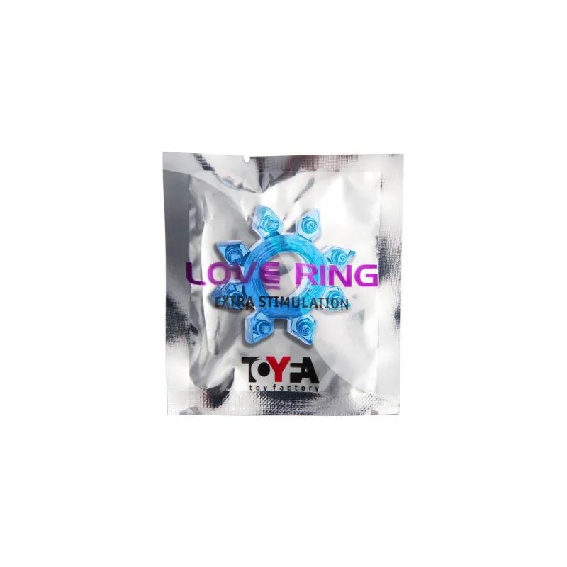 Изображение TOYFA Basic Эрекционное кольцо на пенис TOYFA, TPE, синий