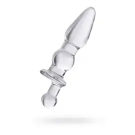 Анальная втулка Sexus Glass, стекло, прозрачная, 17 см, Ø 3,5 см