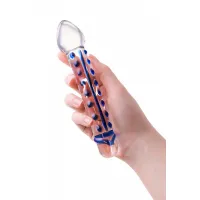 Фото Sexus Glass Двусторонний фаллоимитатор Sexus Glass, стекло, прозрачный, 20 см