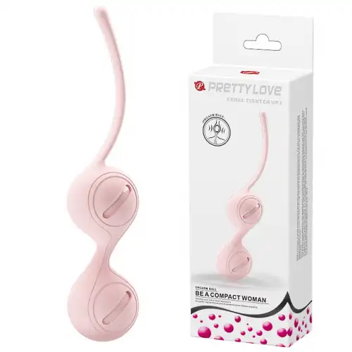Pretty Love, Китай Вагинальные шарики со смещённым центром тяжести Pretty Love Kegel Tighten Up I нежно-розовые — купить в Минске Изображение Pretty Love, Китай Вагинальные шарики со смещённым центром тяжести Pretty Love Kegel Tighten Up I нежно-розовые
