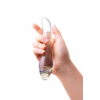 Изображение Sexus Glass Двусторонний фаллоимитатор Sexus Glass, стекло, прозрачный, 22 см