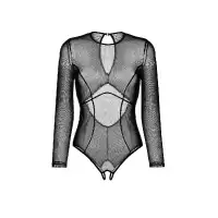 Изображение Waname Apparel Эротическое боди Waname Grace с длинными рукавами черное (46-48) в пакете