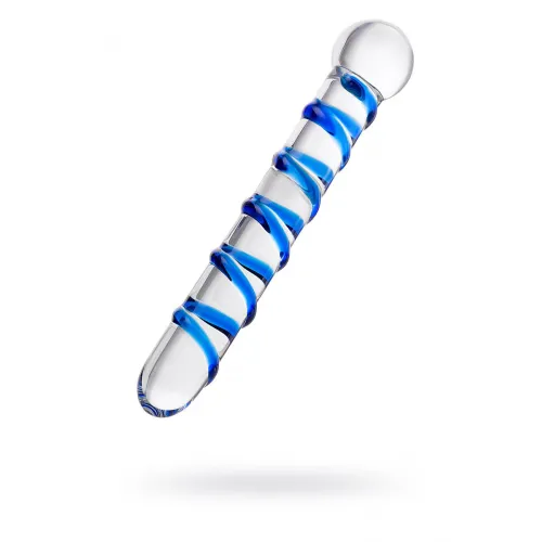 Фото Sexus Glass Двусторонний фаллоимитатор Sexus Glass, стекло, прозрачный, 19 см