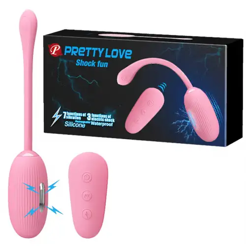 Фото Pretty Love, Китай Виброяйцо Shock fun с электростимуляцией и дистанционным управлением