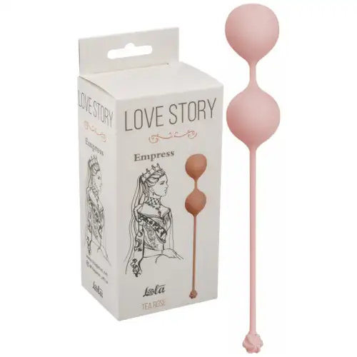 Фото Lola Toys, Россия Вагинальные шарики со смещенным центром тяжести Empress Tea Rose