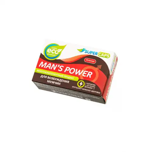 Фото Supercaps, Китай Капсулы Mans Power, возбуждающее средство, 10 шт.