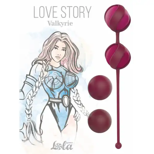 Фото Lola Toys, Россия Набор вагинальных шариков Love Story Valkyrie Wine Red