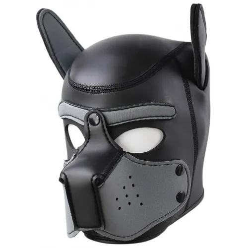 Фото KISSEXPO Фетиш-маска собаки Angry Dog L черно-серая