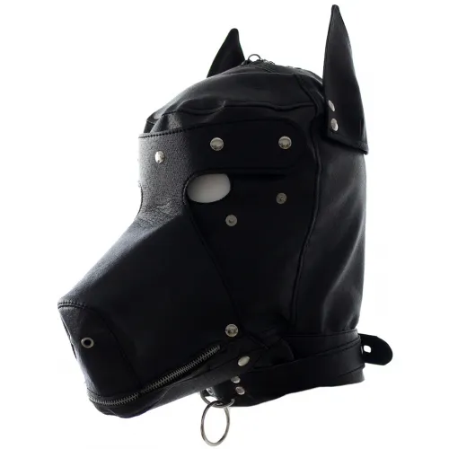 Фото KISSEXPO Маска-шлем собаки на шнуровке черная