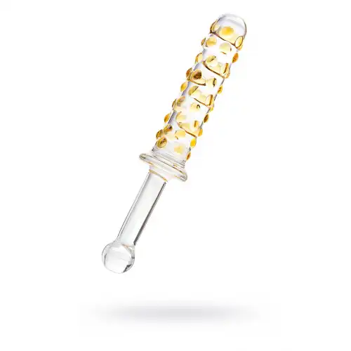 Фото Sexus Glass Двусторонний фаллоимитатор Sexus Glass, стекло, прозрачный, 25 см