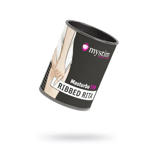 Фото MYSTIM Мастурбатор Mystim MasturbaTIN Ribbed Ritay, TPE, белый, 4,5 см