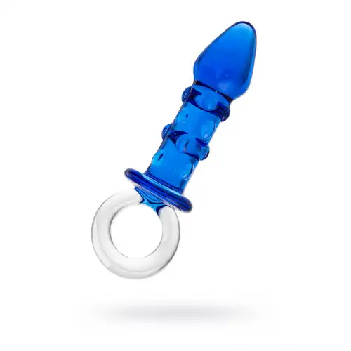 Изображение Sexus Glass Анальная втулка Sexus Glass, стекло, синяя, 16 см, Ø 3,5 см