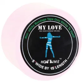 Светло-розовая бондажная лента My Love 15 м