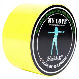 Желтая бондажная лента My Love 15 м