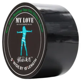 Черная бондажная лента My Love 15 м