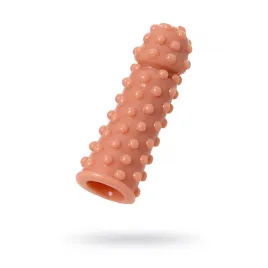 Насадка реалистичная KOKOS EXTREME SLEEVE 02-S с дополнительной стимуляцией, TPE, телесная, 12.7 см