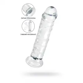Фаллоимитатор A-Toys by TOYFA  Auri, TPE, прозрачный, 20 см