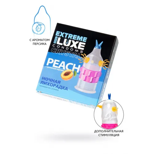 Изображение Luxe Презервативы Luxe EXTREME Ночная Лихорадка (Персик)