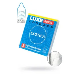 Презервативы Luxe, royal, exotica, 18 см, 5,2 см, 3 шт.