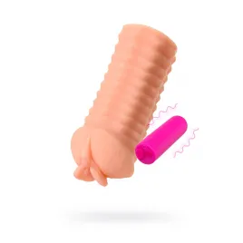 Мастурбатор реалистичный KOKOS ELEGANCE.006 с вибрацией, TPR, телесный, 16 см