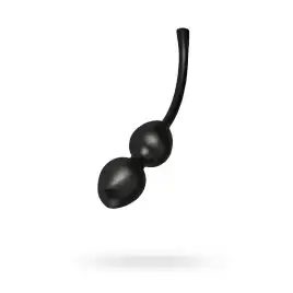 Вагинальные шарики Mystim Jane Wonda Geisha Balls duo, электростимуляция, силикон, черные, Ø 3,5 см