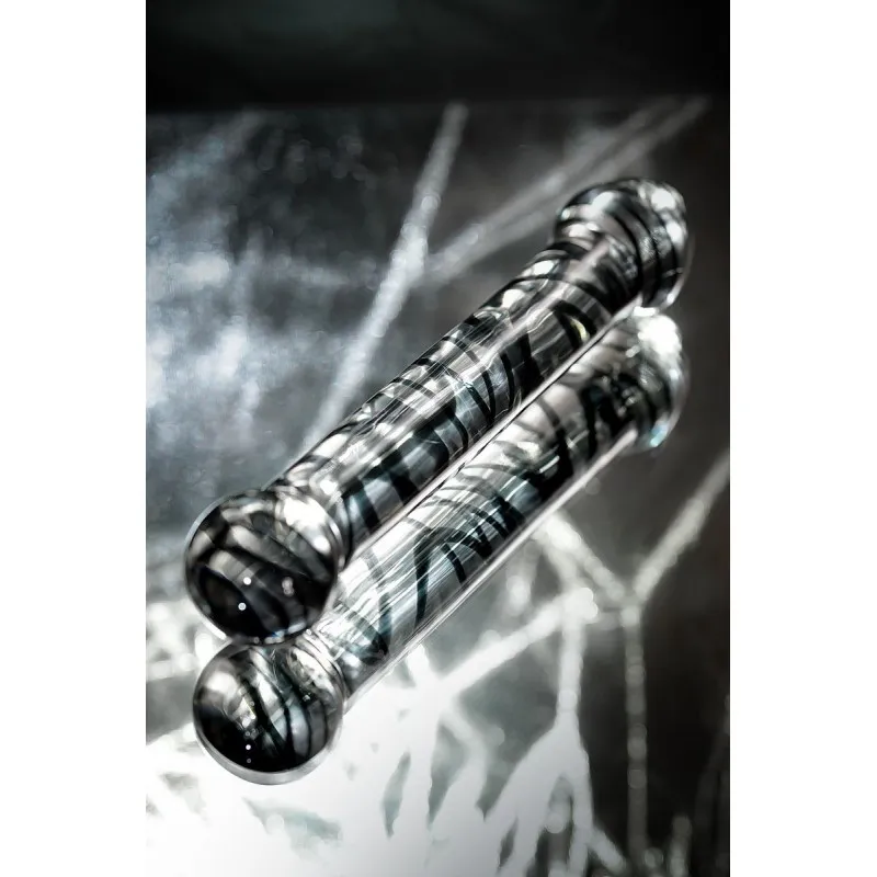 Изображение Sexus Glass Двусторонний фаллоимитатор Sexus Glass, стекло, прозрачный, 20,5 см