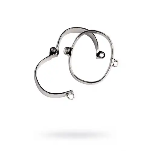 Изображение Metal by TOYFA Наручники/ Оковы на ноги, TOYFA Metal, серебристые, 7,5Х9,5 см