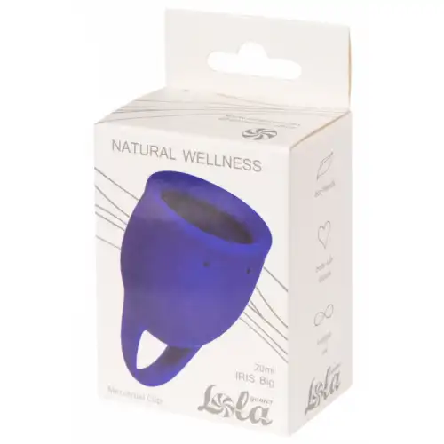 Изображение Lola Toys, Россия Менструальная чаша Natural Wellness Magnolia Iris Blue 20 мл
