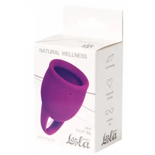 Изображение Lola Toys, Россия Менструальная чаша Natural Wellness Wellnes Tulip Pink 20 мл
