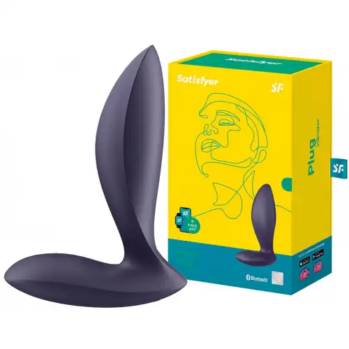 Изображение Satisfyer, Германия Анальная смарт-втулка с вибрацией и стимулятором промежности Satisfyer Power Plug