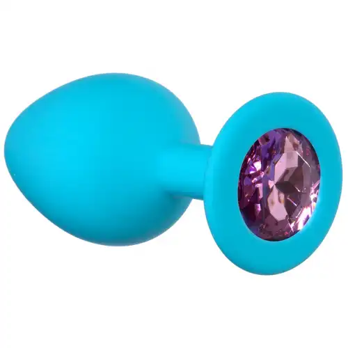 Изображение  Анальная пробка Emotions Cutie Medium Turquoise pink crystal