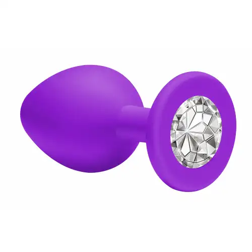Изображение Lola Toys, Россия Анальная пробка Emotions Cutie Medium Purple clear crystal