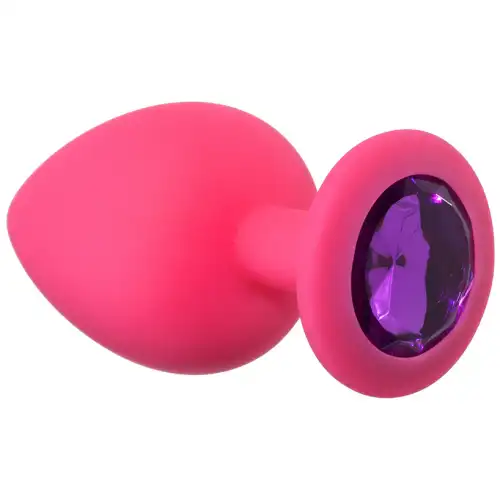 Анальная пробка Emotions Cutie Large Pink Dark Purple Crystal — купить в Минске Изображение Анальная пробка Emotions Cutie Large Pink Dark Purple Crystal