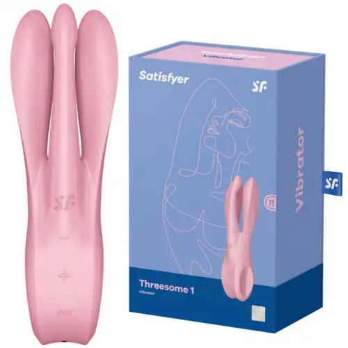 Satisfyer, Германия Вибростимулятор клитора и половых губ Satisfyer Threesome 1 Pink — купить в Минске Фото Satisfyer, Германия Вибростимулятор клитора и половых губ Satisfyer Threesome 1 Pink