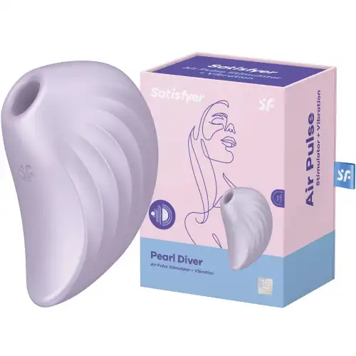 Фото Satisfyer, Германия Вакуумно-волновой стимулятор с вибрацией Satisfyer Pearl Diver фиолетовый