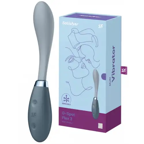 Изображение Satisfyer, Германия Гибкий вибратор для точки G Satisfyer G-Spot Flex 3 серый